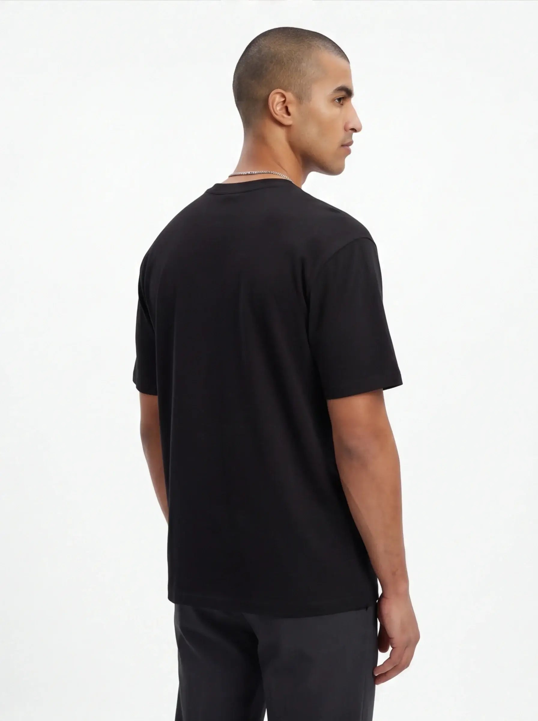 Brushed Timeless Tee Luxury Streetwear Men’s Premium Charcoal Shirt-4