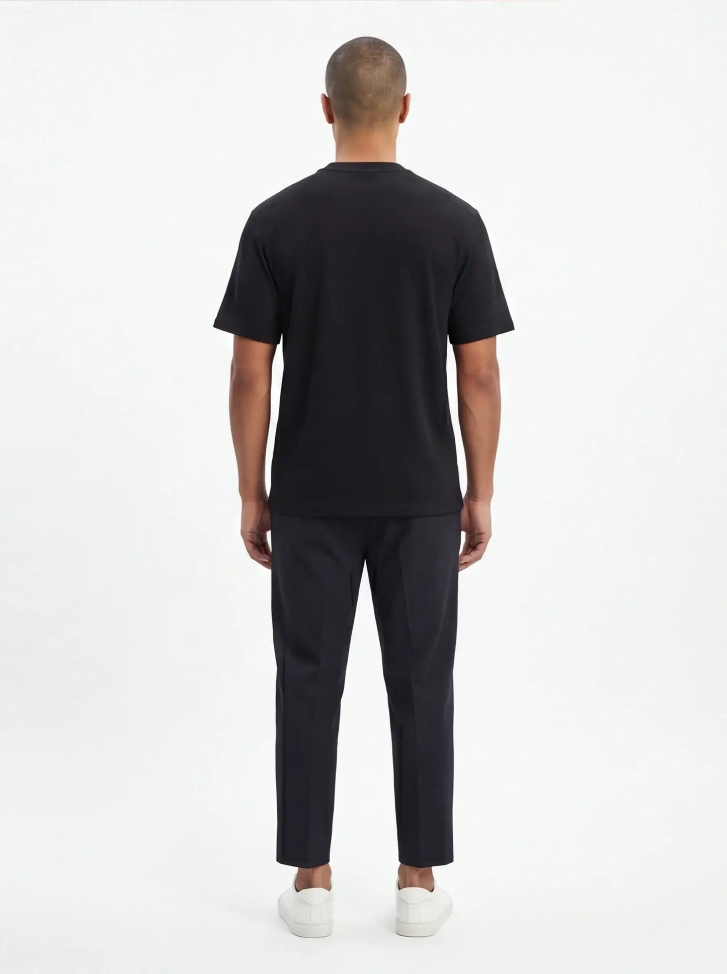 Silk Avant-Garde Tee Luxury Streetwear Black Designer High-End Urban Fashion-4