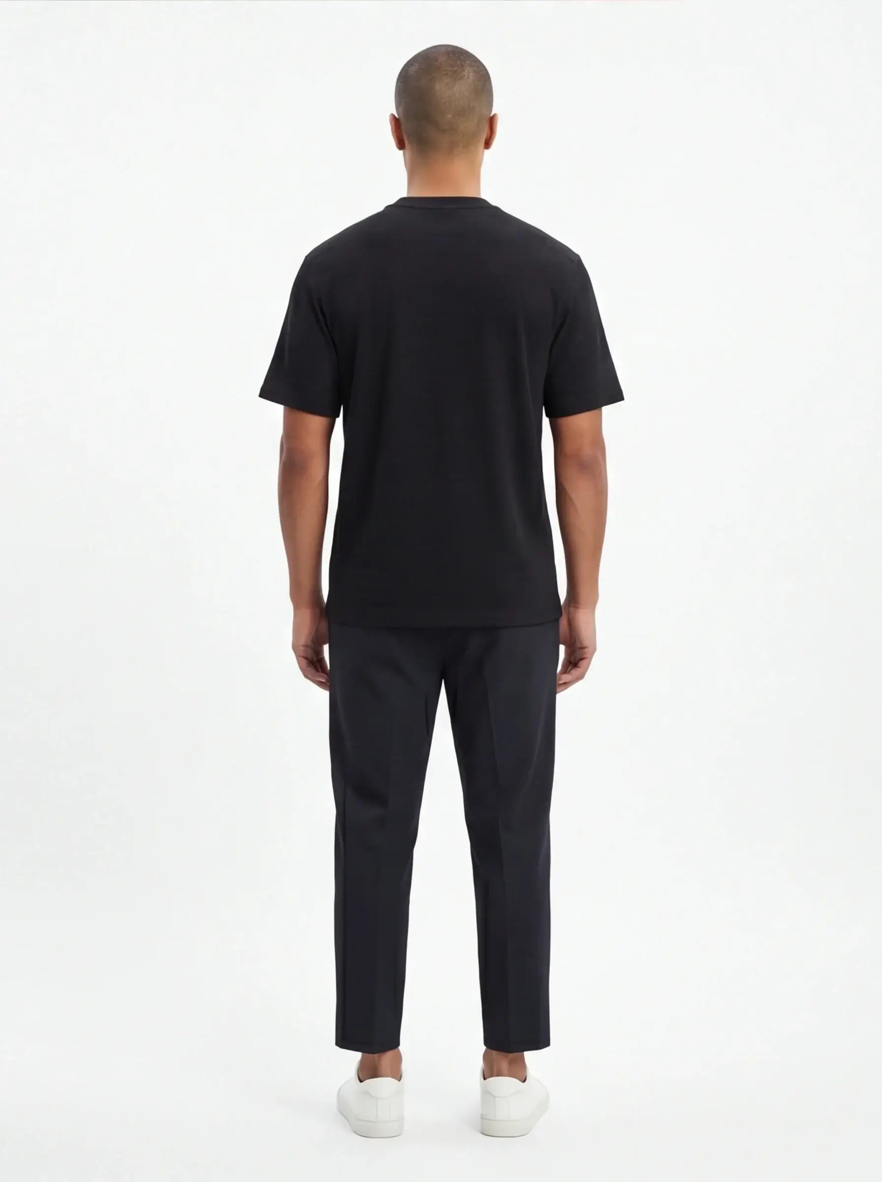 Silk Avant-Garde Tee Luxury Streetwear Black Designer High-End Urban Fashion-4
