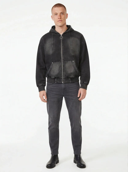 Thermal Elevated Crewneck Hoodie Luxury Insulated Streetwear for Men-1
