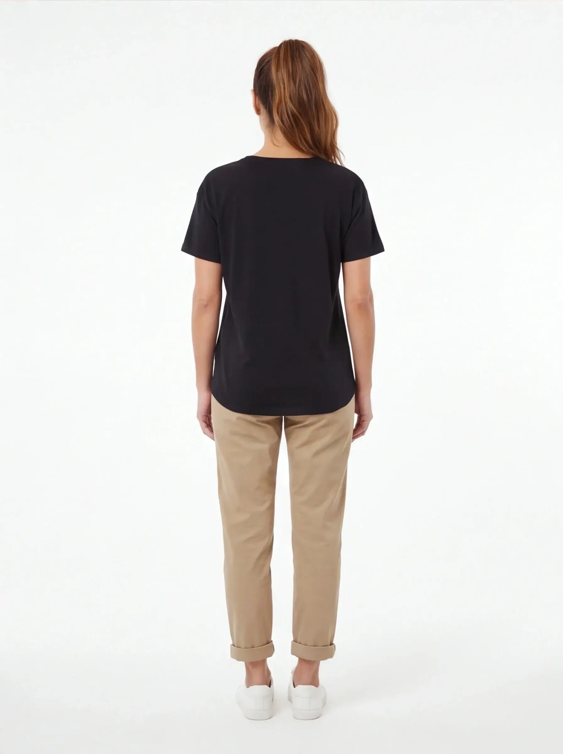 High Exclusive Tee Luxury Streetwear Women’s Black Tailored Fit Grozavu Icons-4