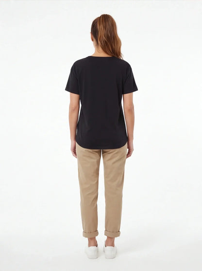 High Exclusive Tee Luxury Streetwear Women’s Black Tailored Fit Grozavu Icons-4