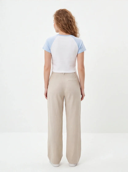 Dense Minimalist Crop Top Luxury Streetwear Women Tailored Fit Spain-3