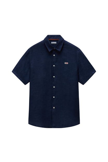 NAPAPIJRI - Men's Gilbert Short-Sleeve Linen Shirt