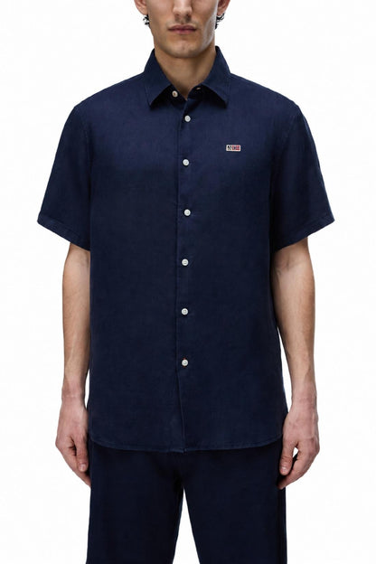 NAPAPIJRI - Men's Gilbert Short-Sleeve Linen Shirt
