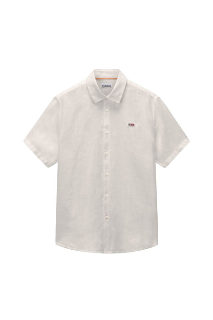 NAPAPIJRI - Men's Gilbert Short-Sleeve Linen Shirt