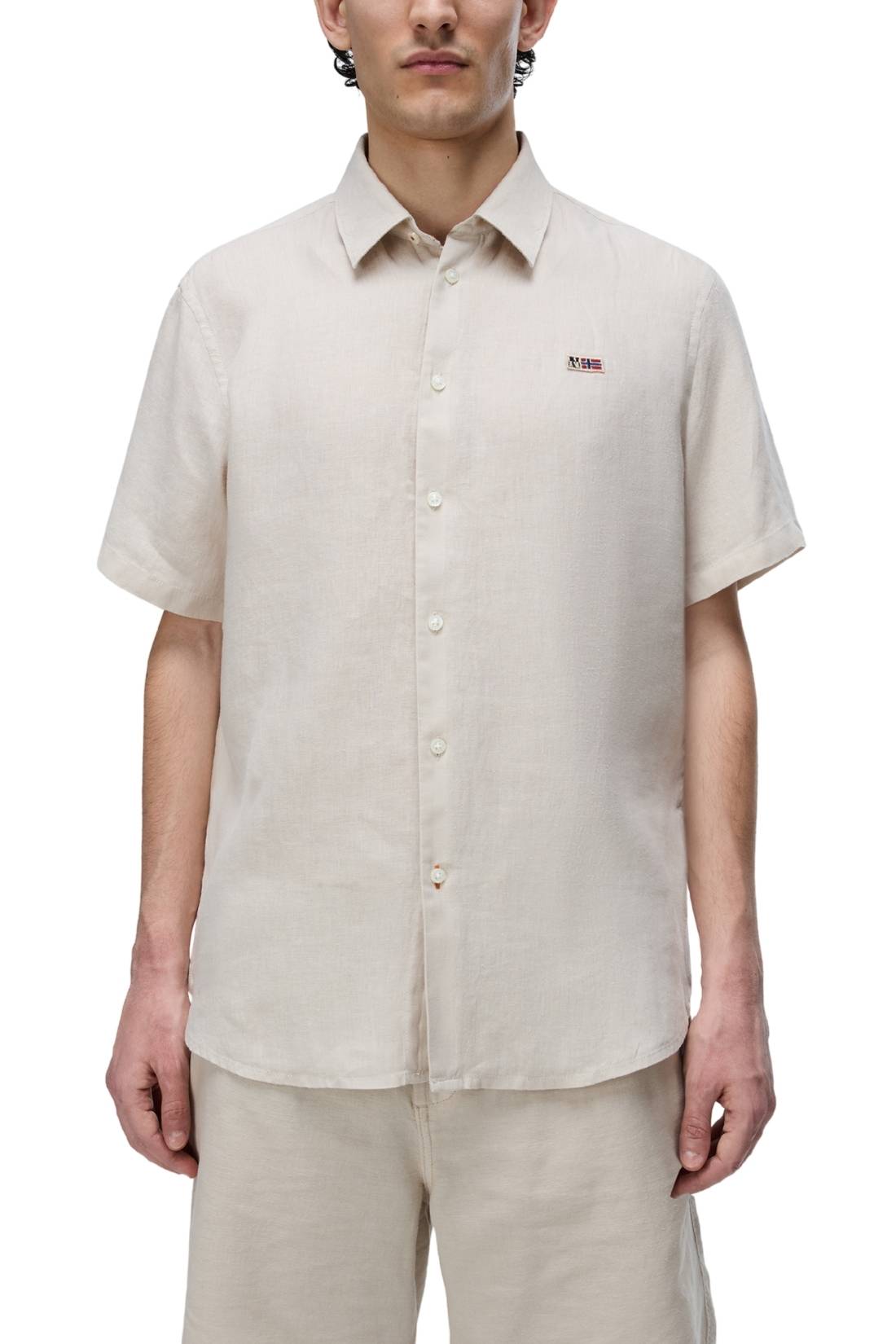 NAPAPIJRI - Men's Gilbert Short-Sleeve Linen Shirt