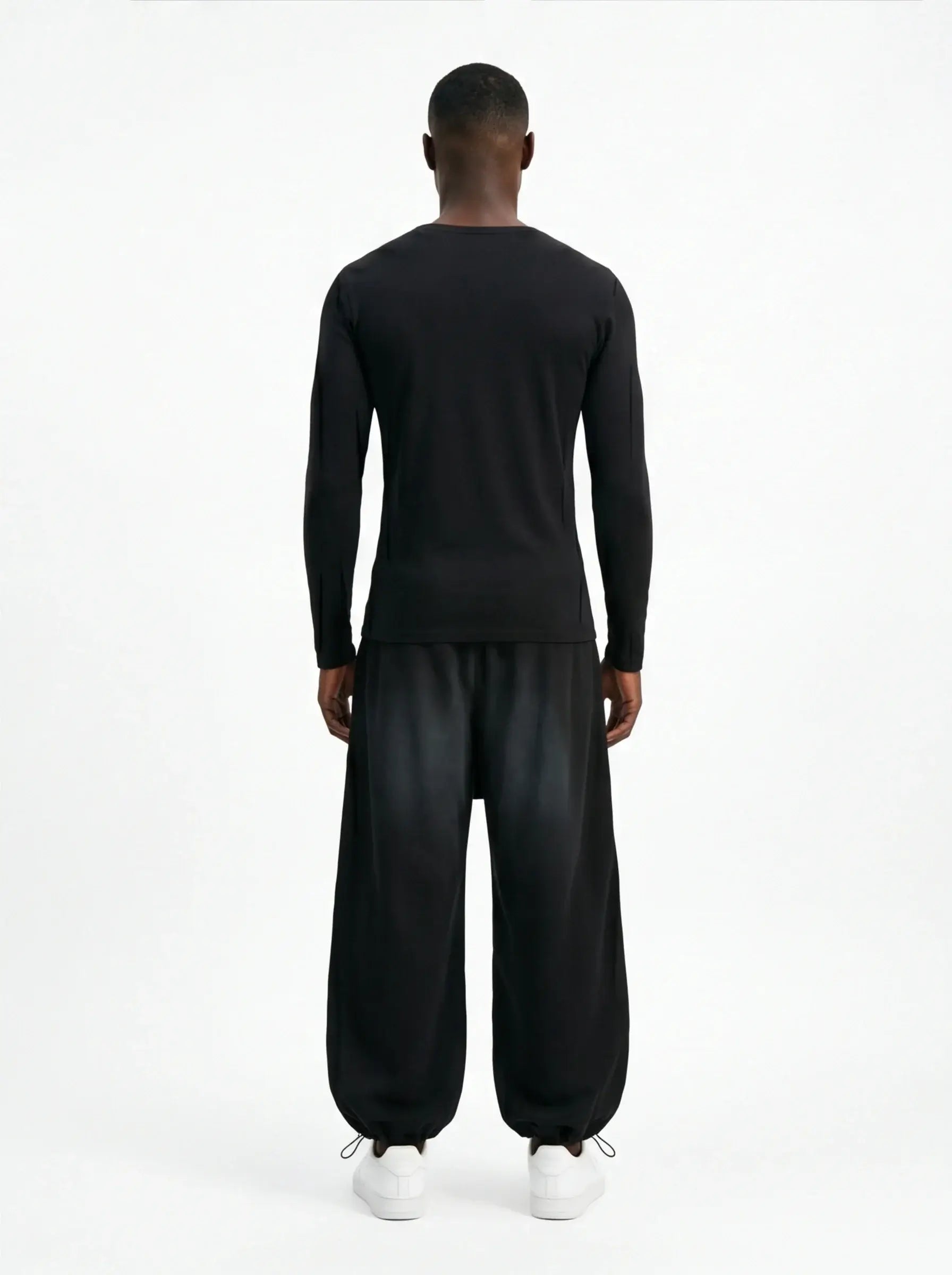 Thermal Dynamic Pants by Grozavu Luxury Streetwear Warm Charcoal Trousers-4