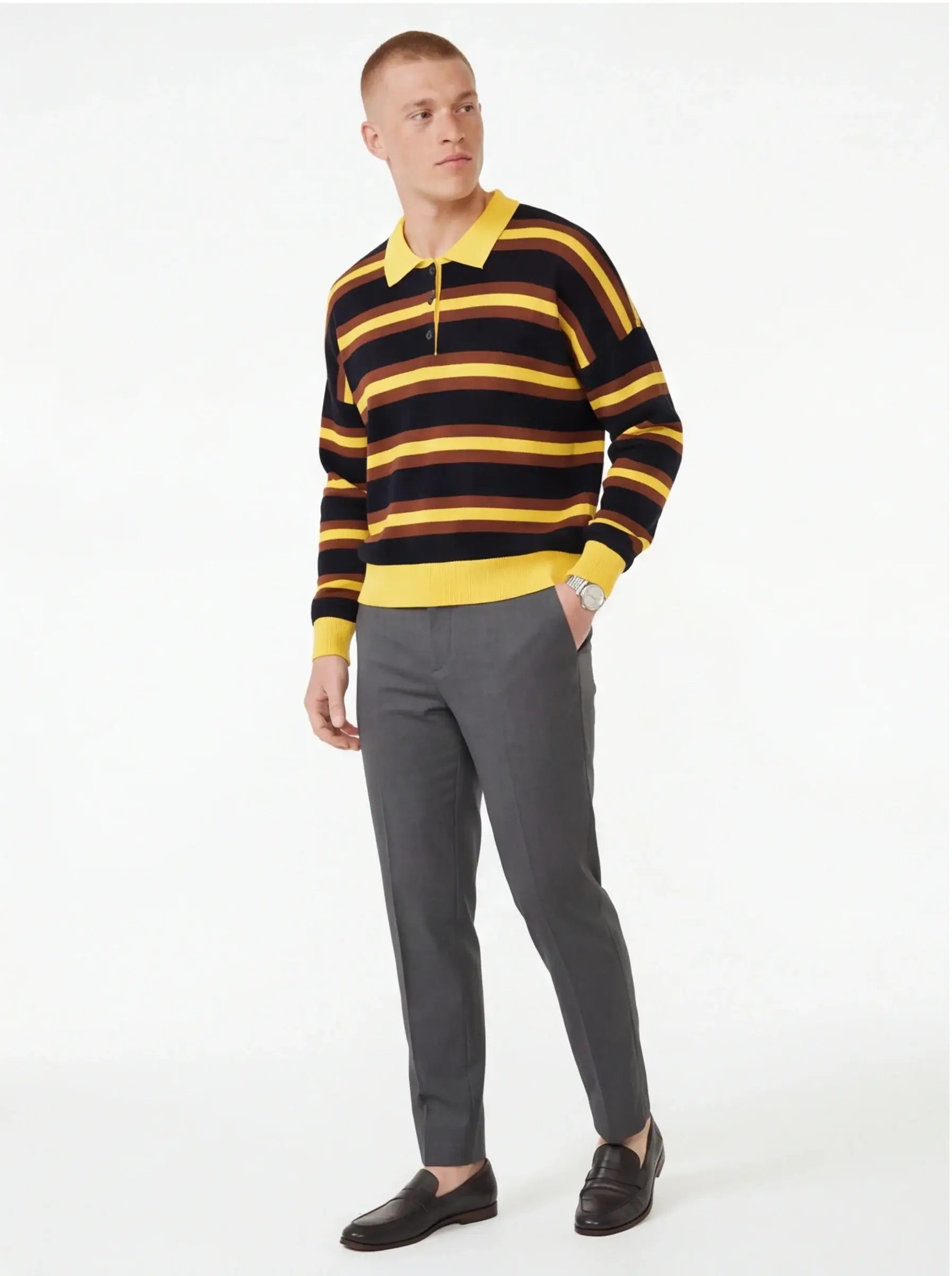 Fine Pre-Washed Sweatshirt Luxury Streetwear Tailored Fit Premium Men Top-4