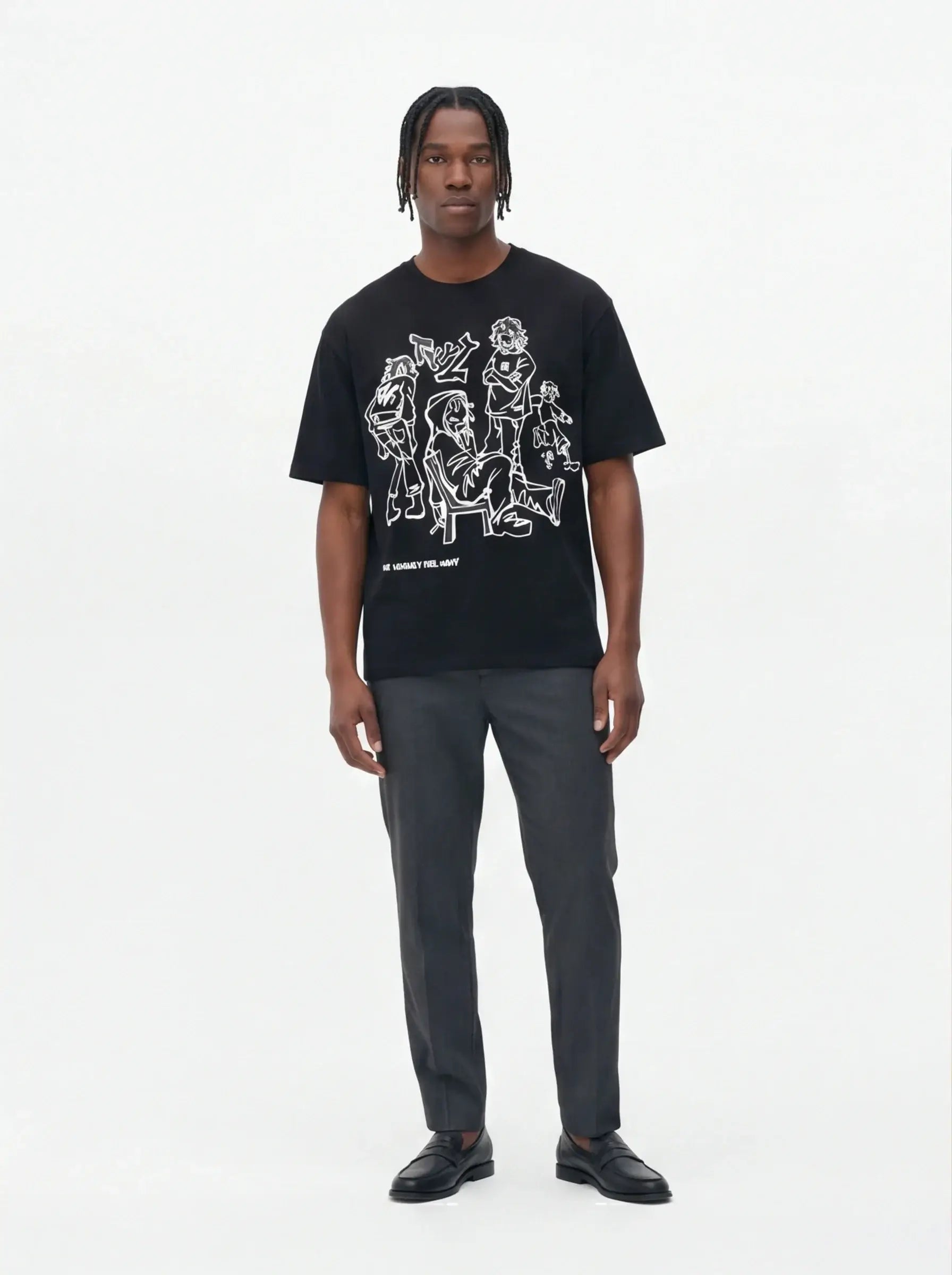 Combed Flawless Tee Luxury Streetwear Tailored Fit Premium Cotton T-Shirt-1