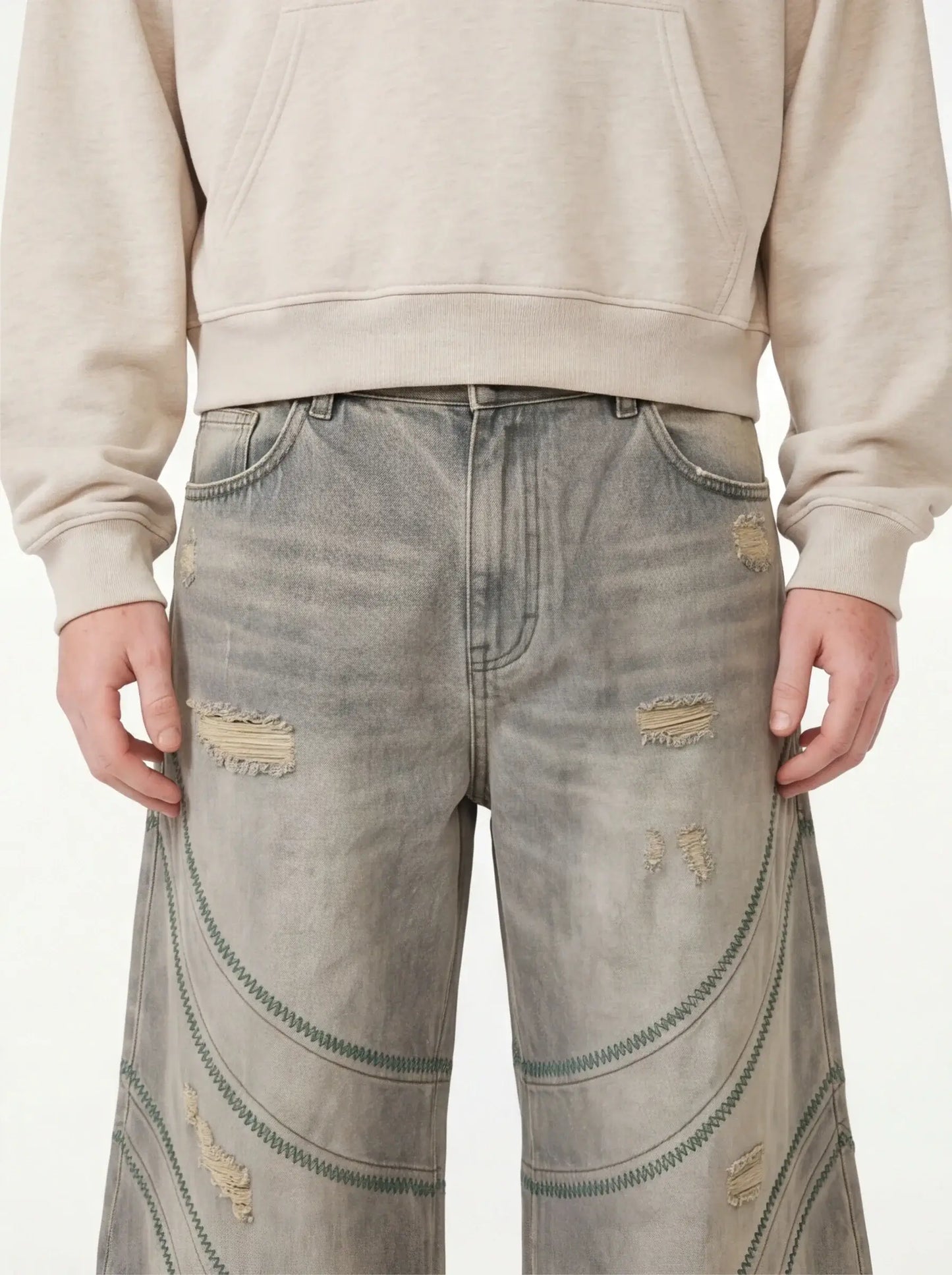 Atelier Brushed Sleek Jeans Men’s Tailored Fit Luxury Streetwear Denim-2