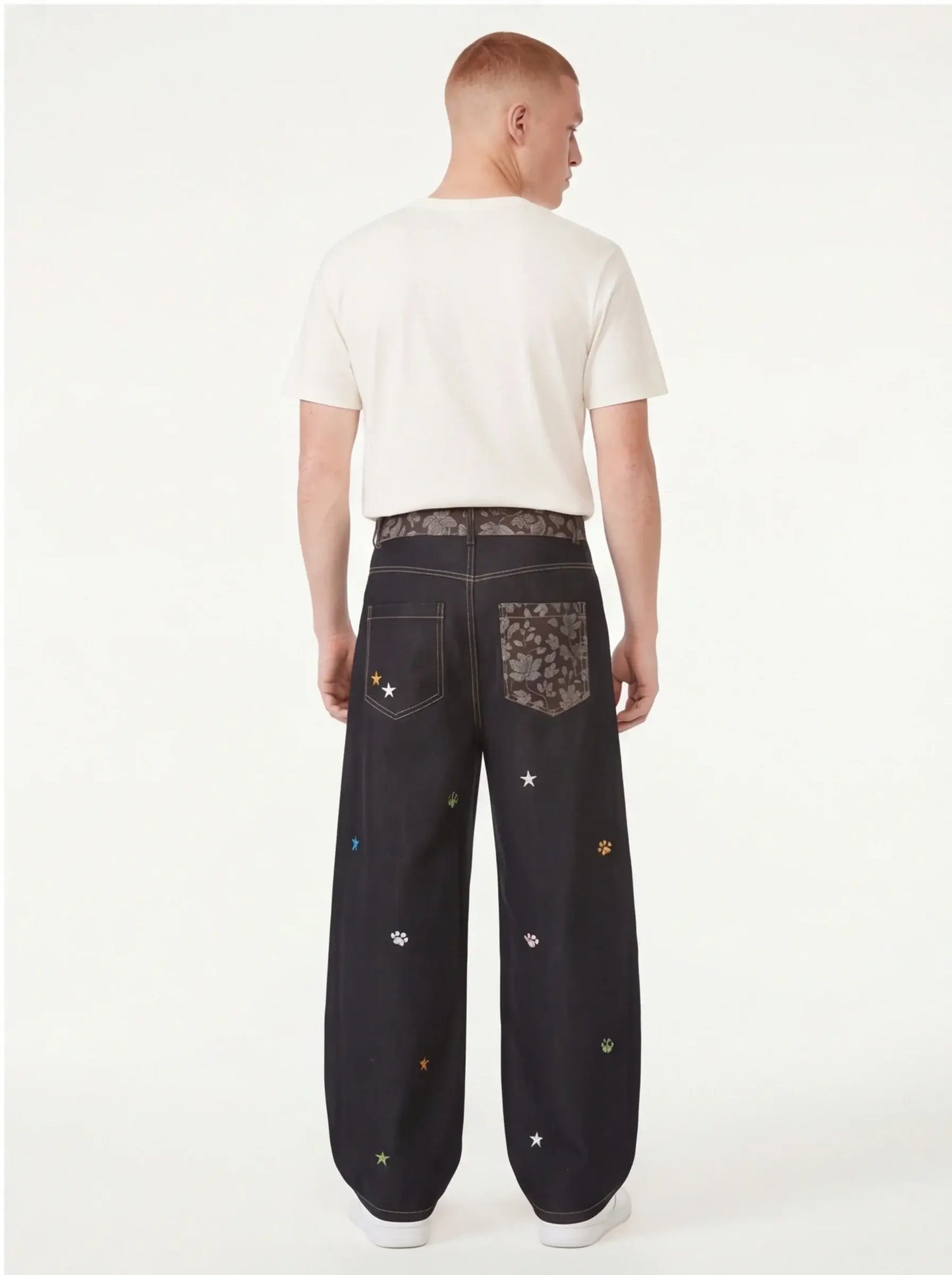 Brushed Sleek Jeans Men Luxury Streetwear Tailored Fit Premium Urban Pants-4