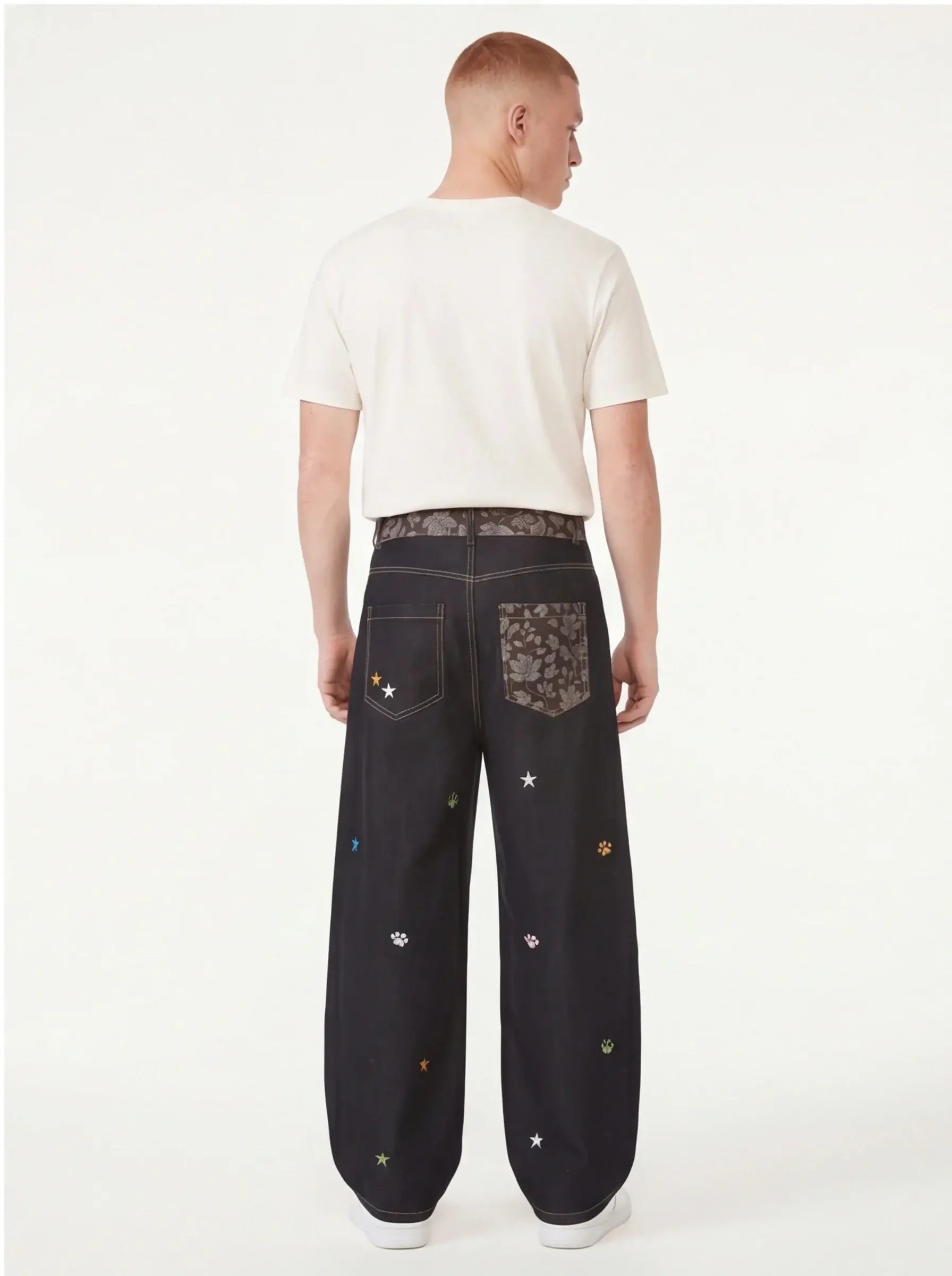Brushed Sleek Jeans Men Luxury Streetwear Tailored Fit Premium Urban Pants-4