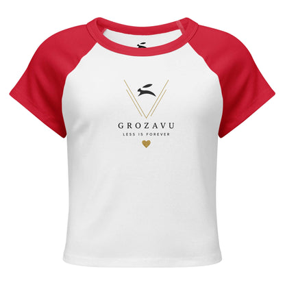 Women’s Micro Rib Raglan Baby Tee Soft Fitted Stretchy Baseball Shirt-5